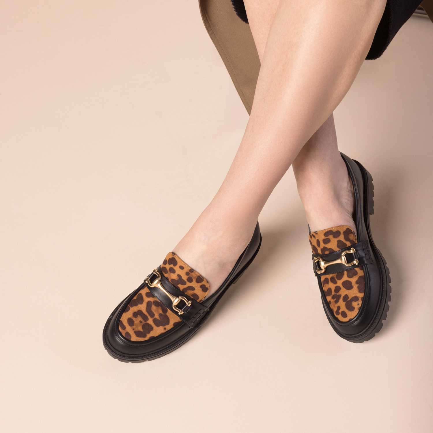 JESSAMEY HORSE BIT LOAFER FLATS