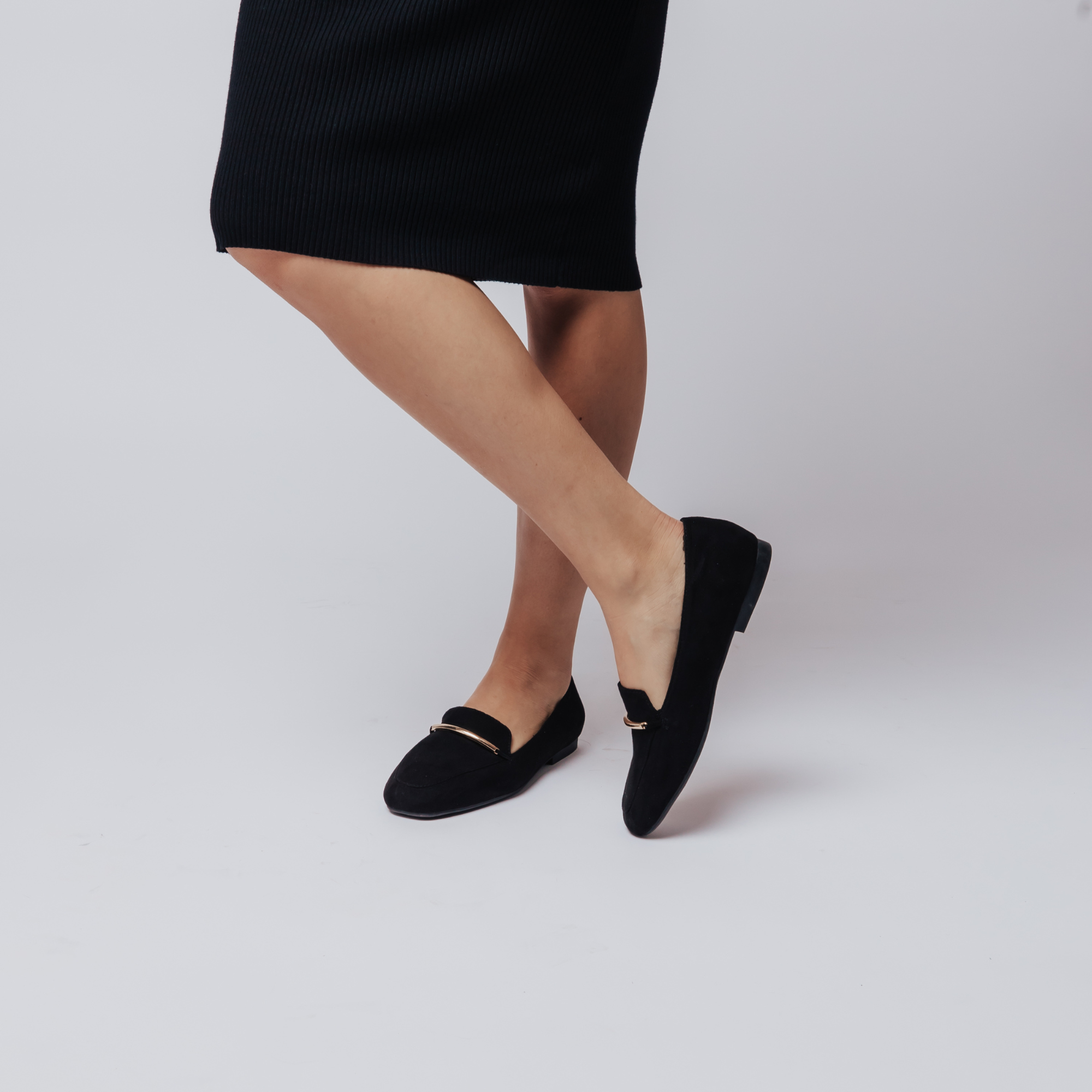 WRENN LOAFER FLATS IN FAUX SUEDE