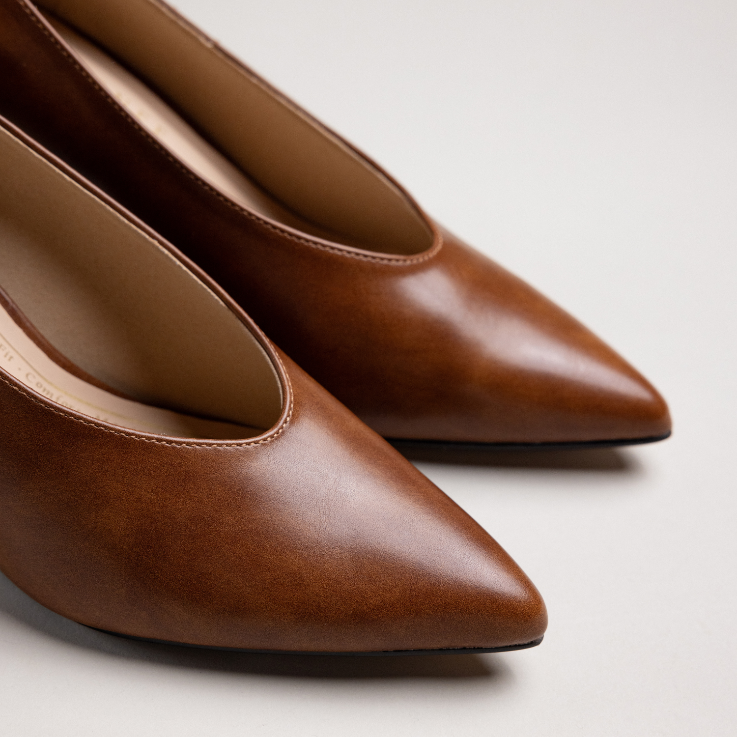 DANIKA DRESS WEDGES - Cognac