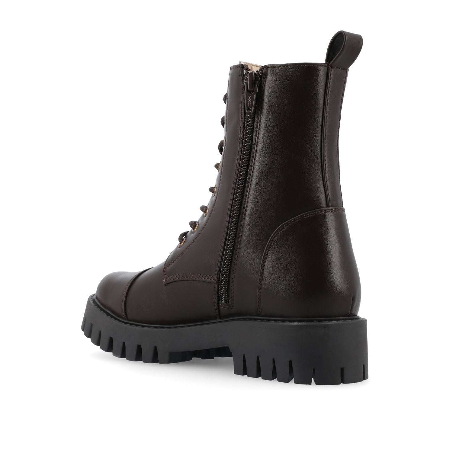 AALEY LACE-UP BOOTIES IN VEGAN LEATHER