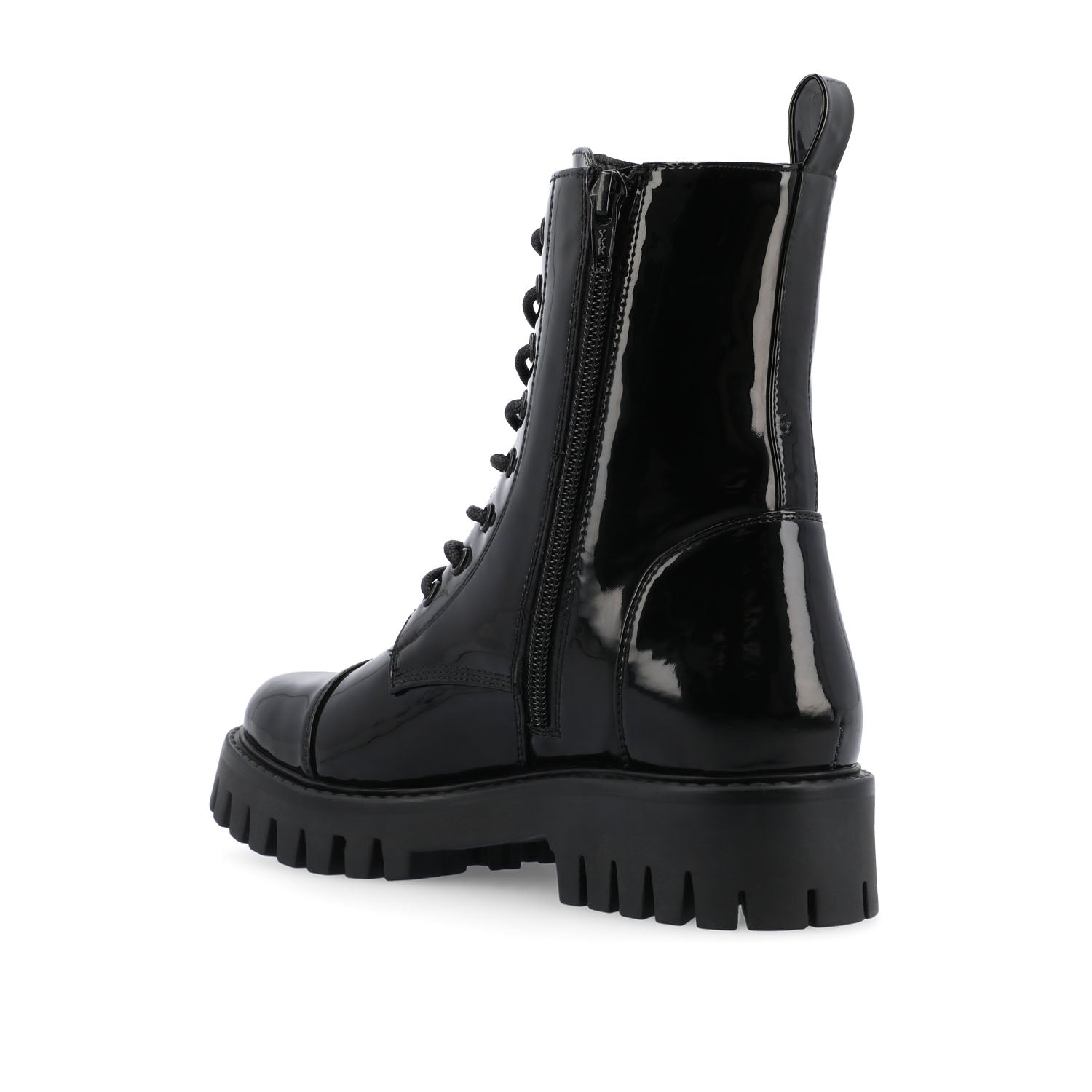 AALEY LACE-UP BOOTIES IN VEGAN LEATHER