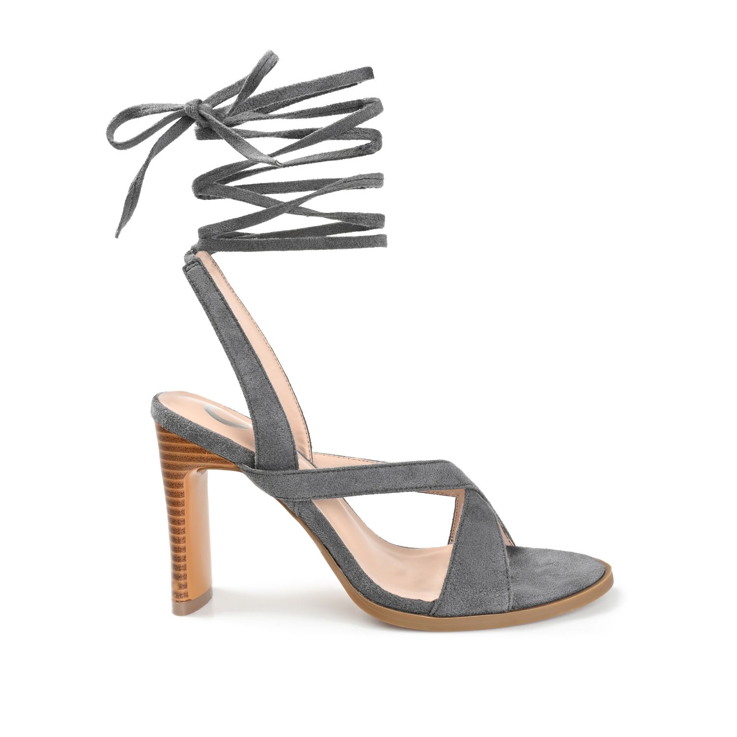 ADALEE HEELED SANDALS - Grey