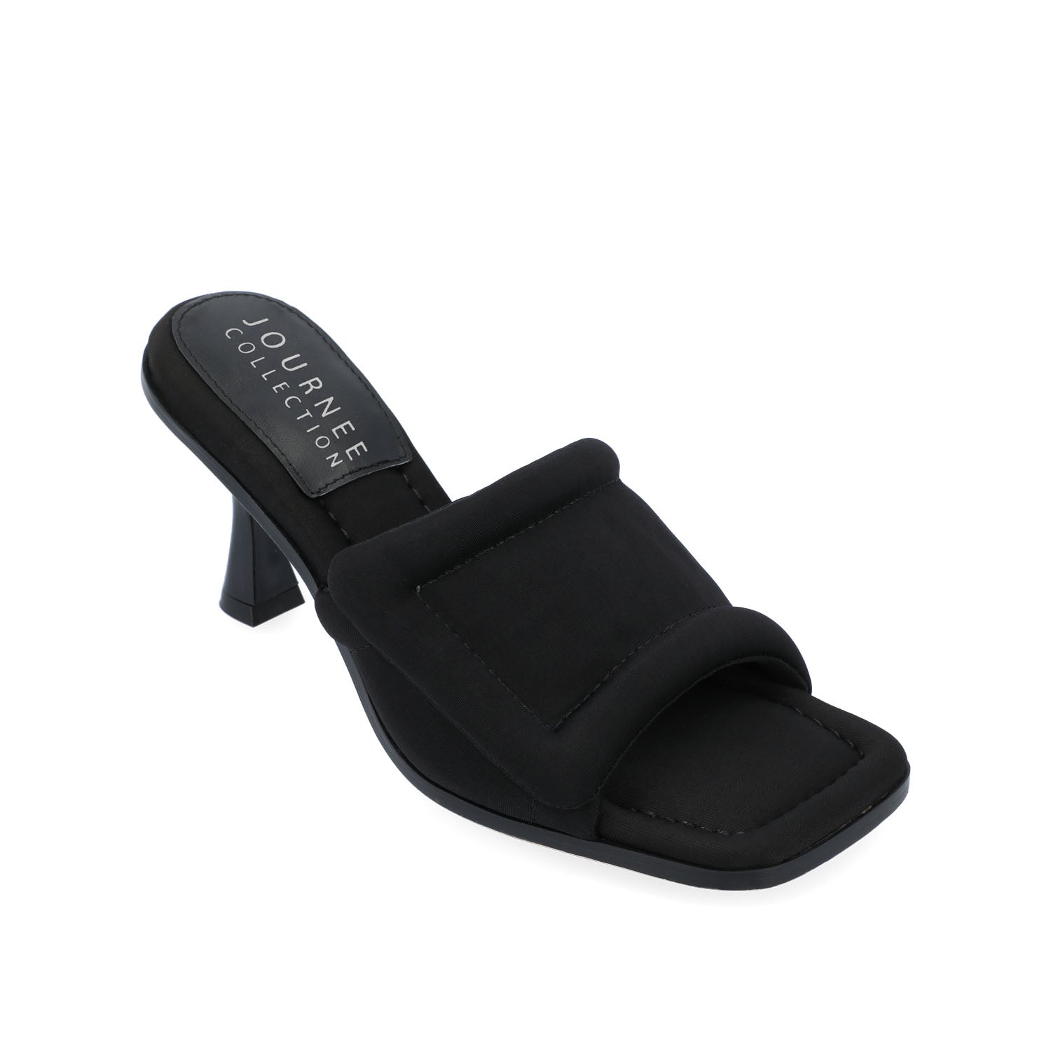 ADDRIEL MULE HEELS IN VEGAN LEATHER - Black