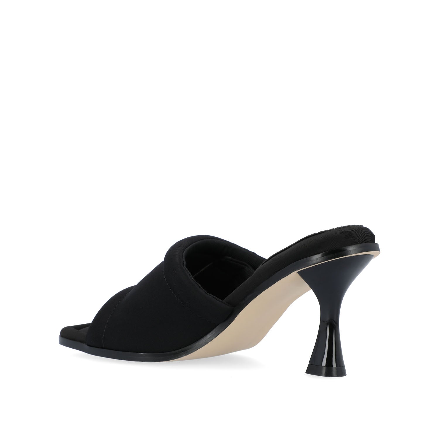 ADDRIEL MULE HEELS IN VEGAN LEATHER - Black