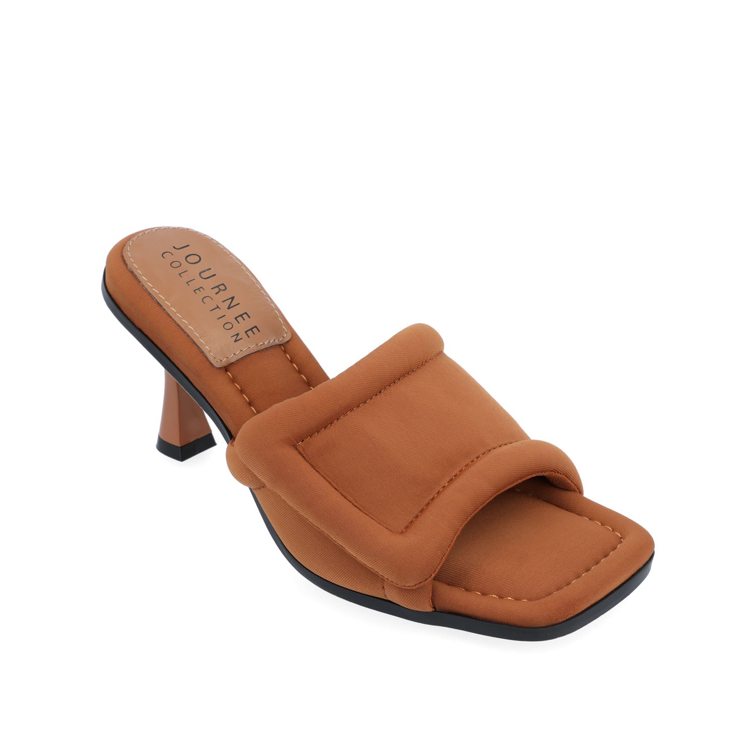 ADDRIEL MULE HEELS IN VEGAN LEATHER - Tan