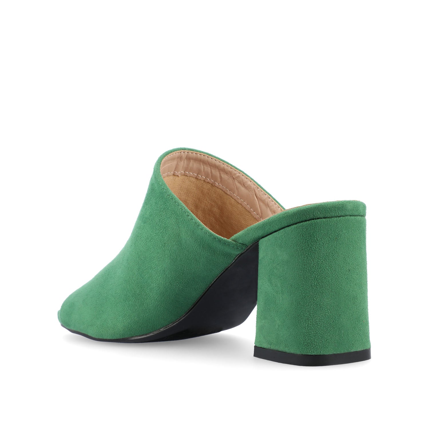 ADELAIDE MULE BLOCK HEELS IN WIDE - Green