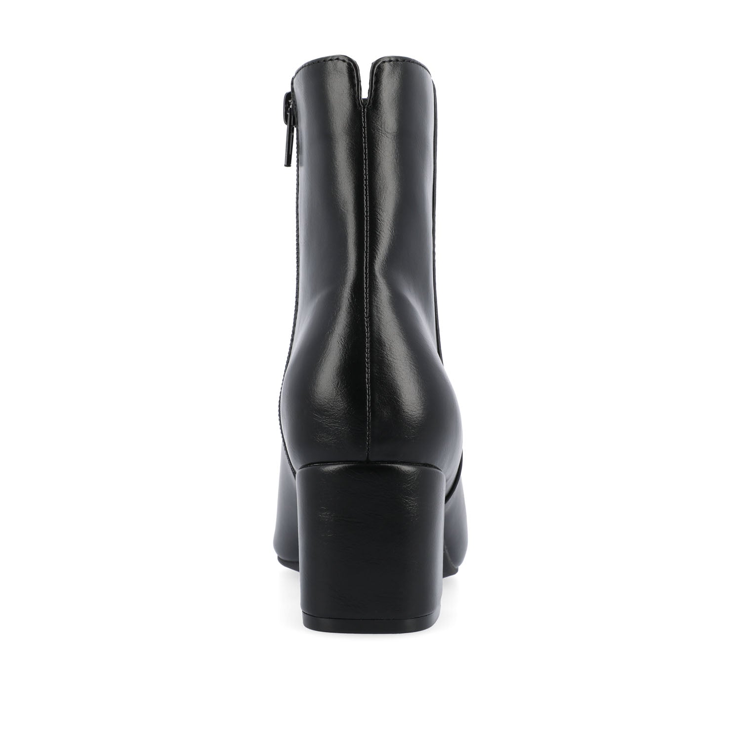 ADRIA SQUARE-TOE BOOTIES IN VEGAN LEATHER - Black