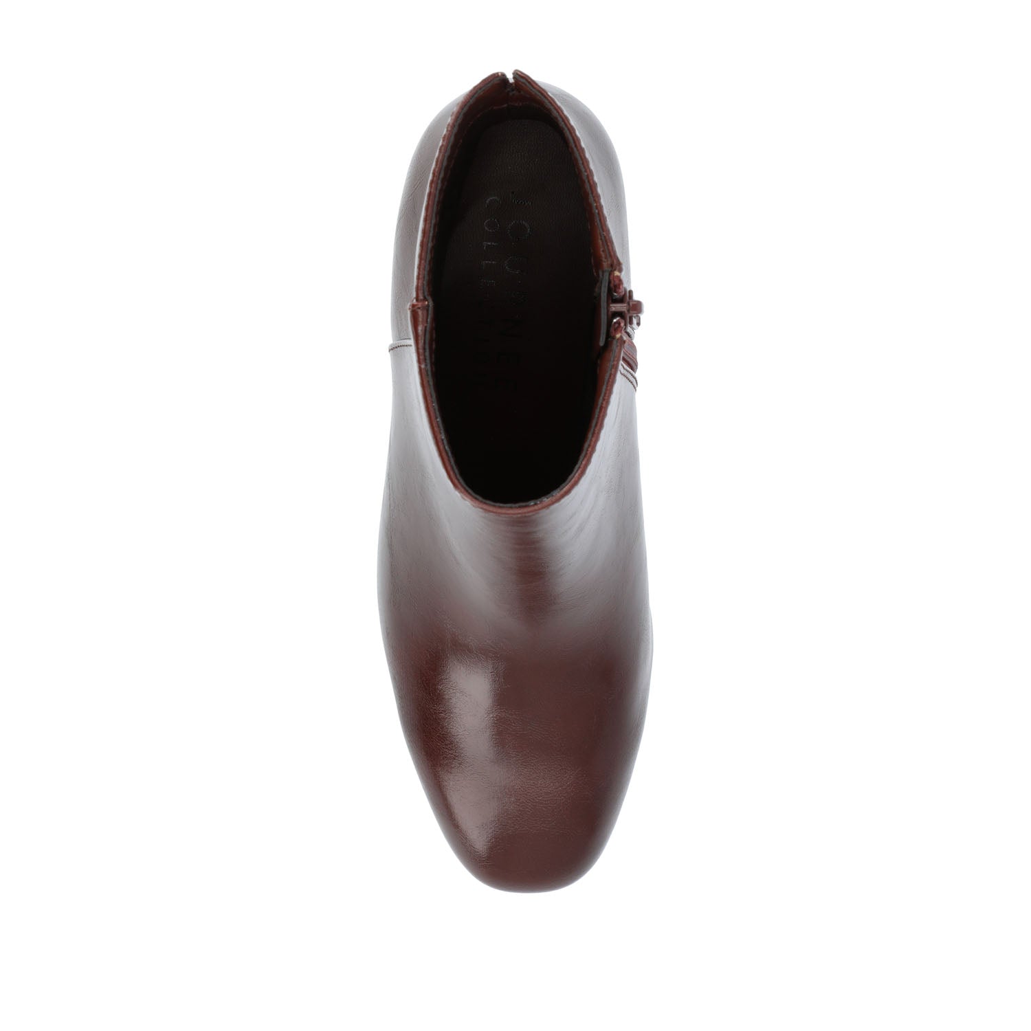 ADRIA SQUARE-TOE BOOTIES IN VEGAN LEATHER - Brown