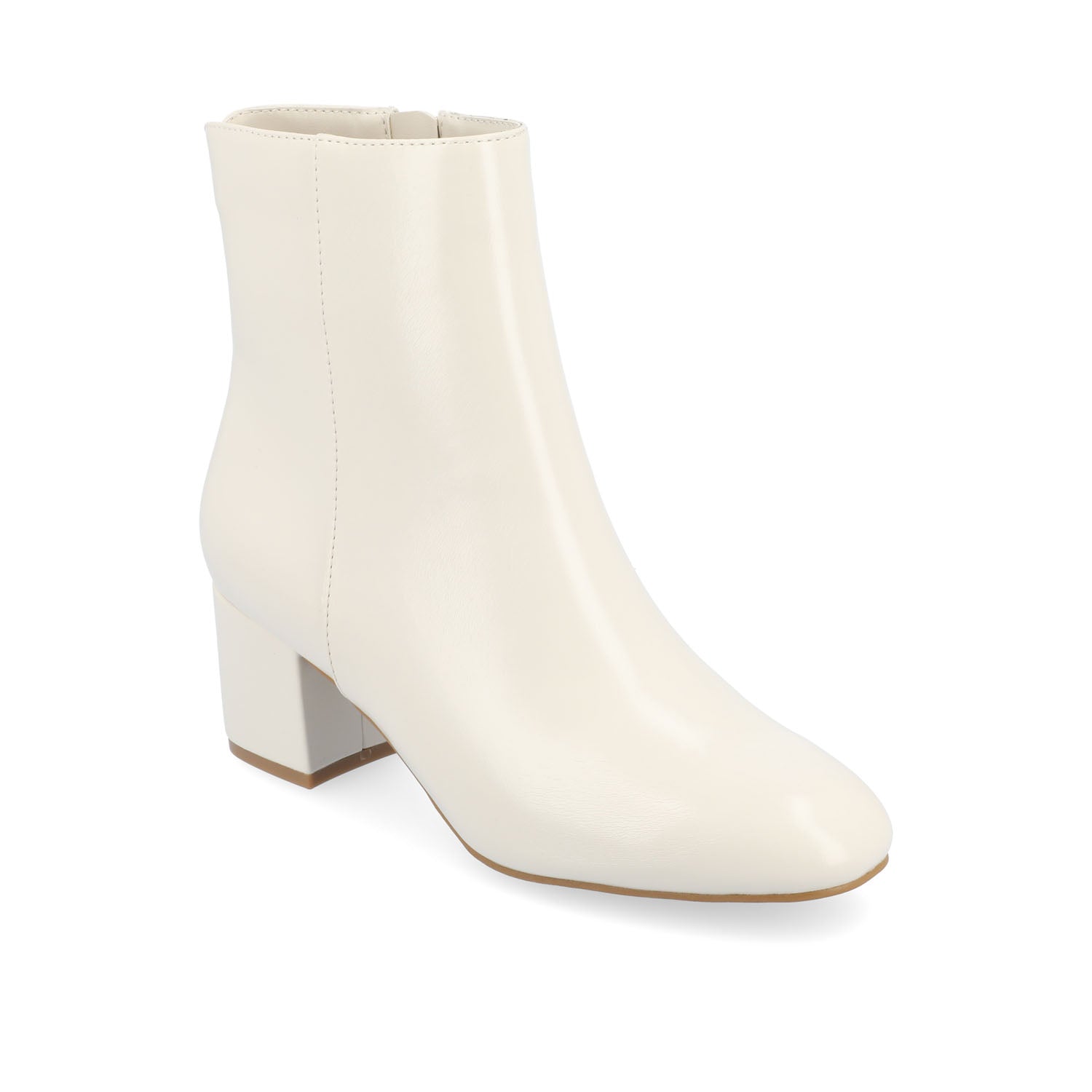 ADRIA SQUARE-TOE BOOTIES IN VEGAN LEATHER