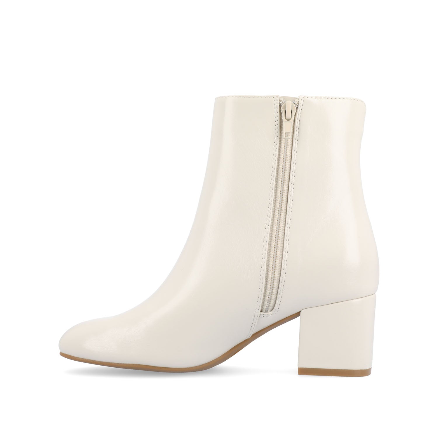 ADRIA SQUARE-TOE BOOTIES IN VEGAN LEATHER
