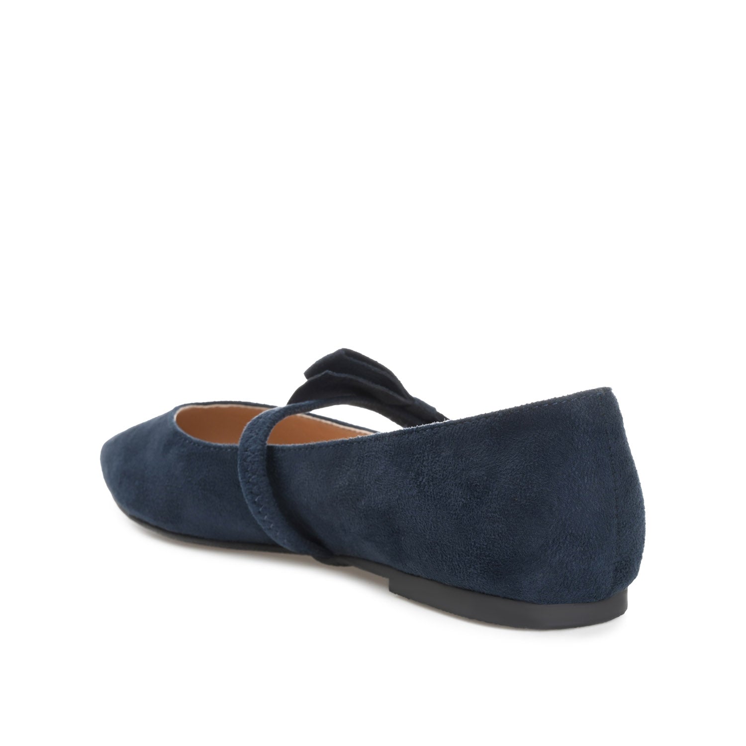 AIZLYNN MARY JANE FLATS IN FAUX SUEDE - Navy Nubuck