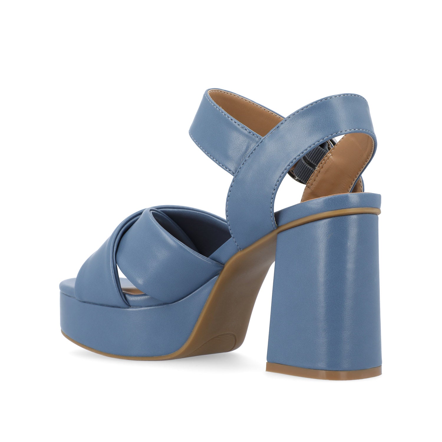 AKEELY STRAPPY HEELS IN VEGAN LEATHER