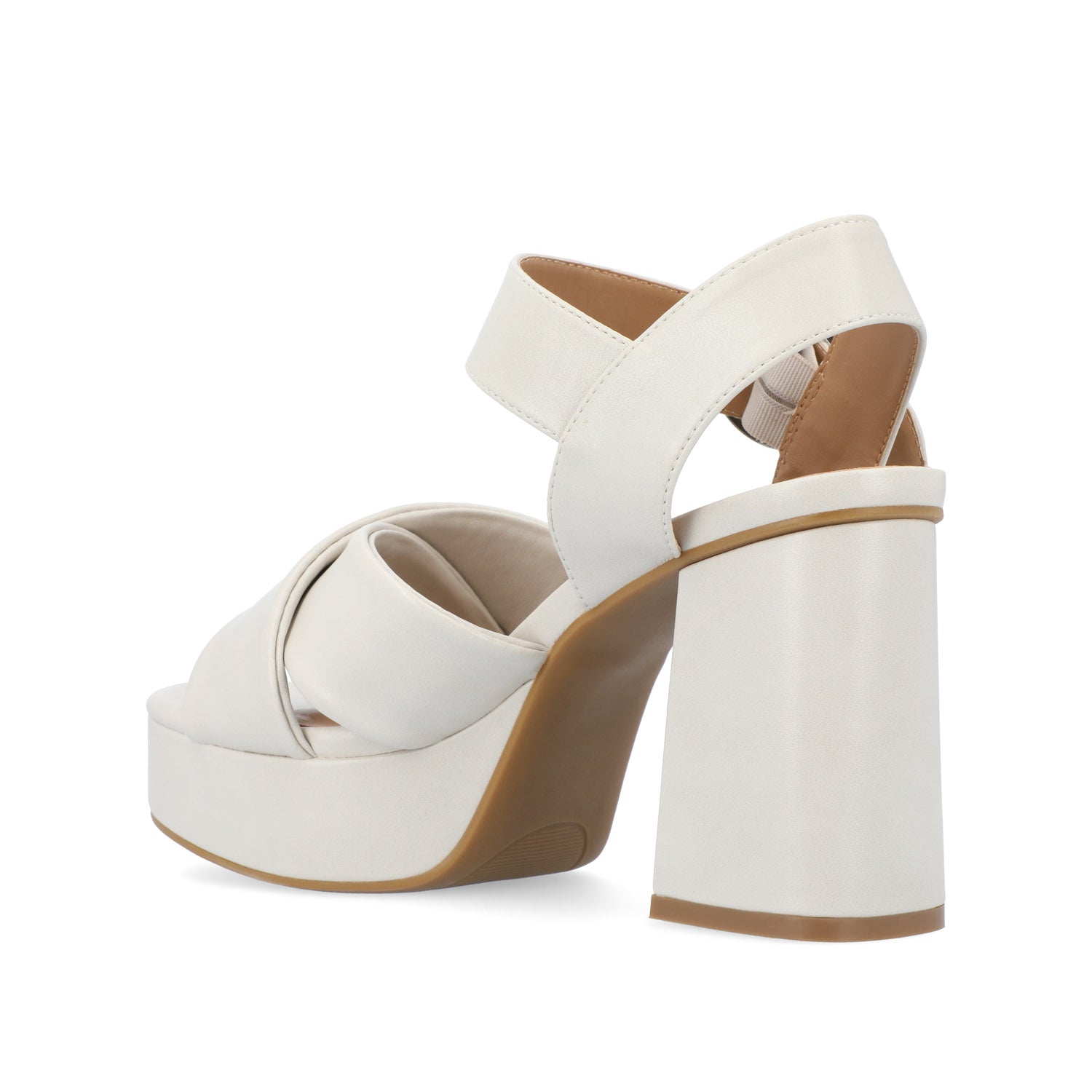 AKEELY STRAPPY HEELS IN VEGAN LEATHER