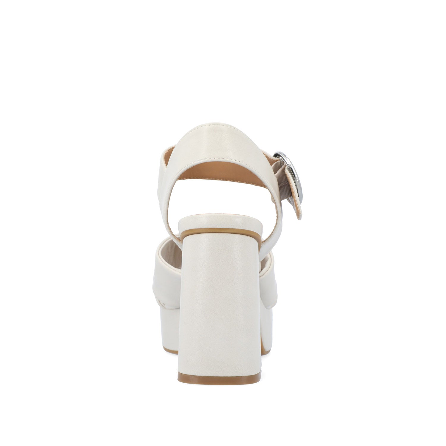 AKEELY STRAPPY HEELS IN VEGAN LEATHER - Bone