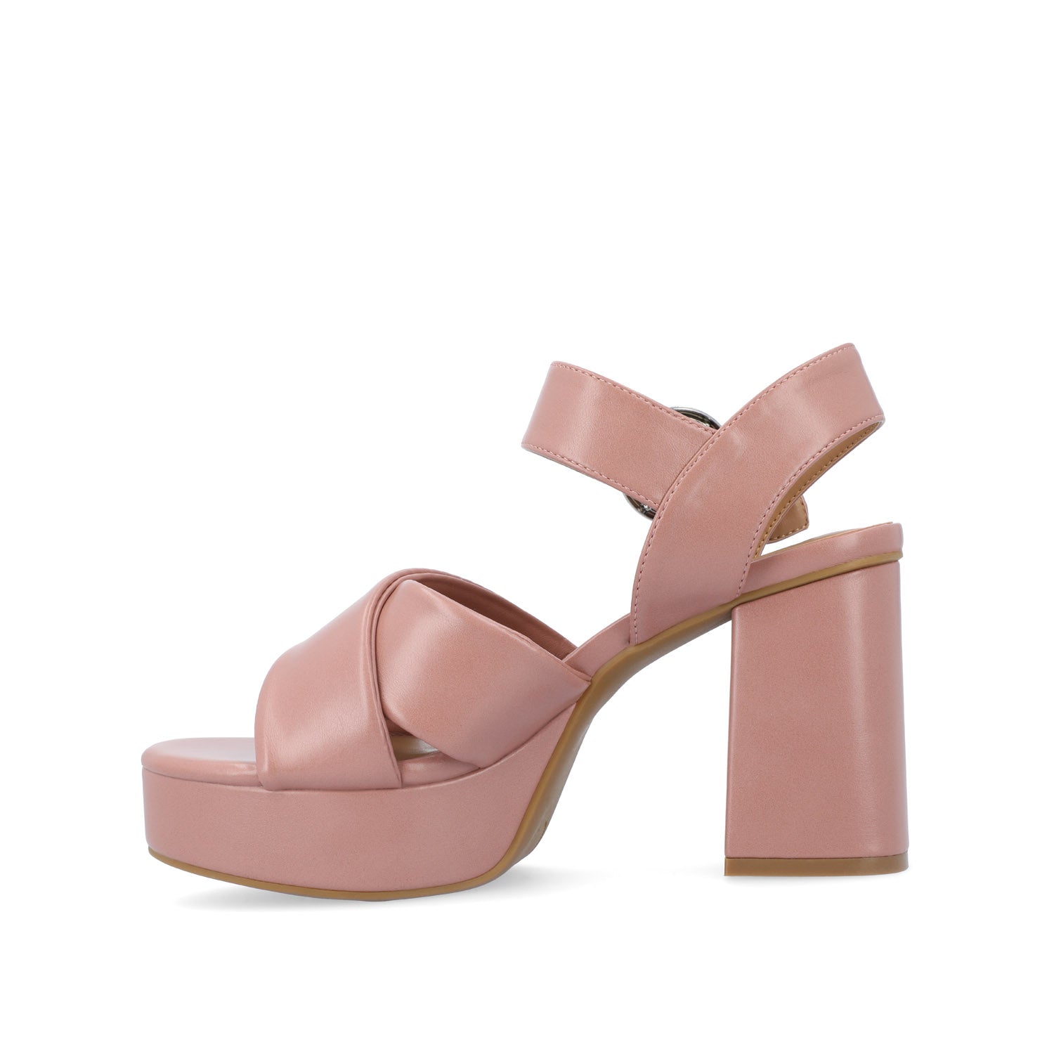 AKEELY STRAPPY HEELS IN VEGAN LEATHER