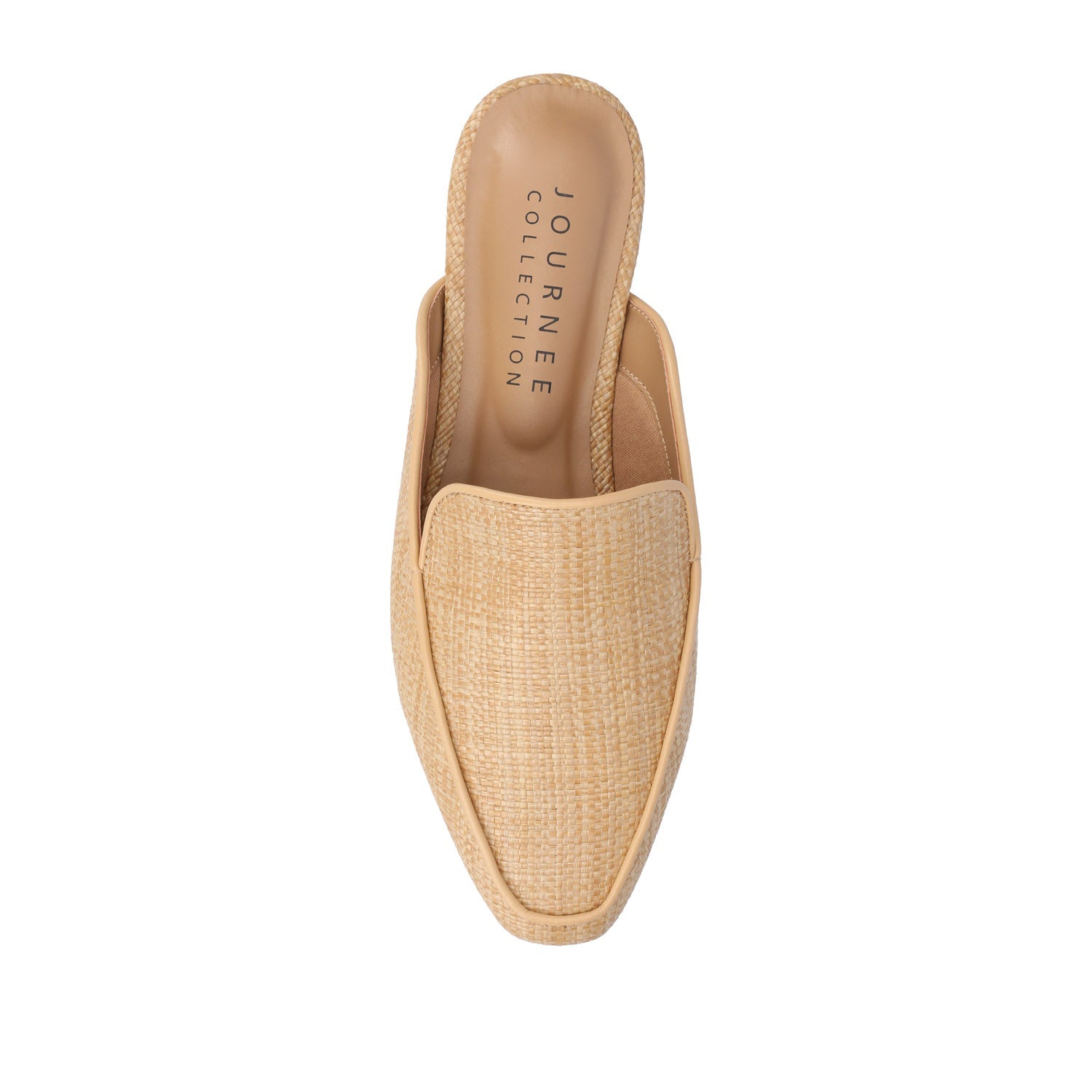 AKZA MULED LOAFER FLATS - Beige Weave