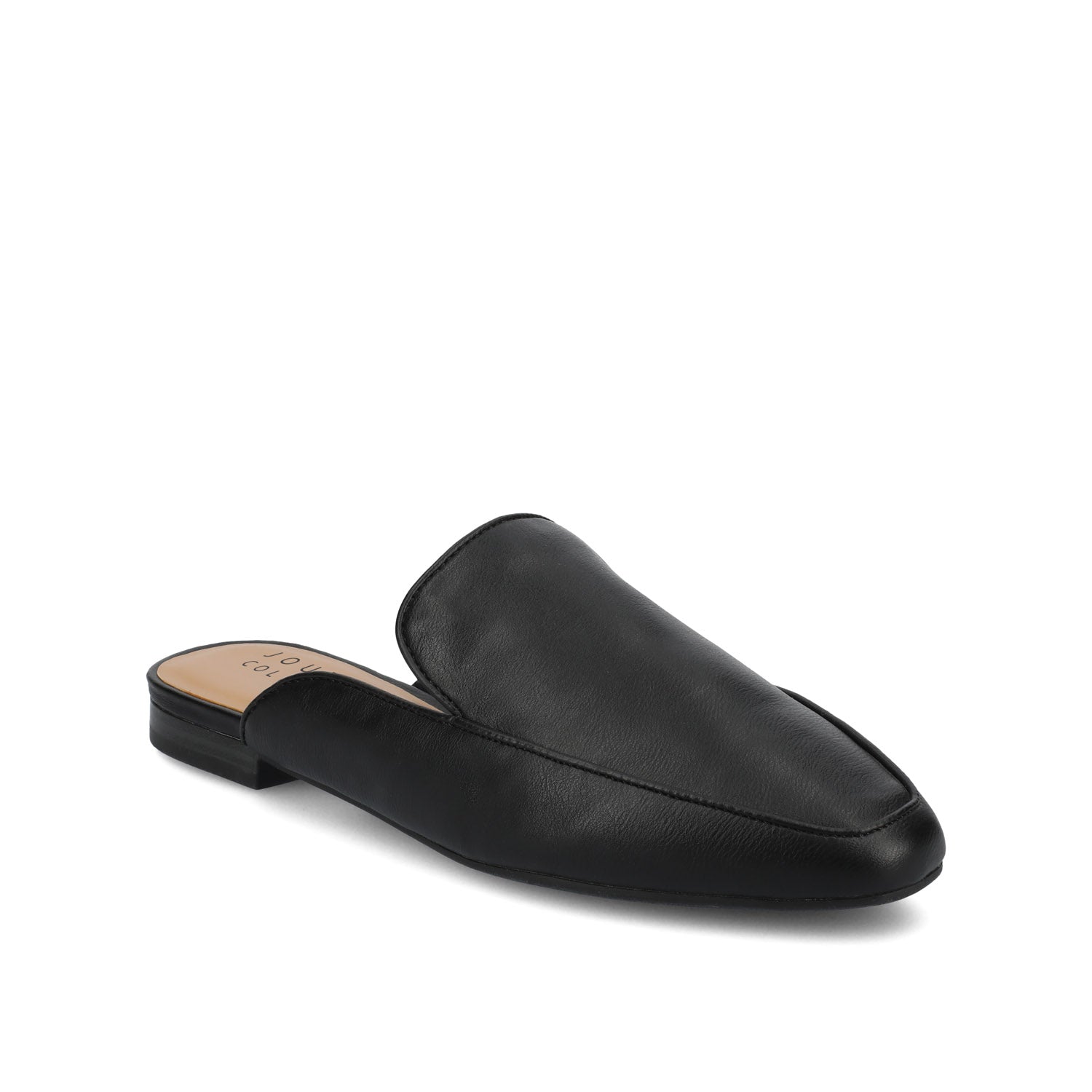 AKZA MULED LOAFER FLATS IN WIDE - Black PU