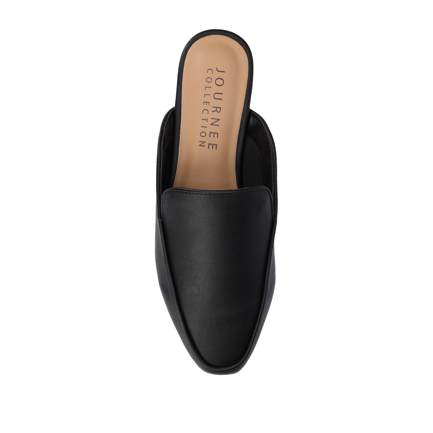 AKZA MULED LOAFER FLATS - Black PU