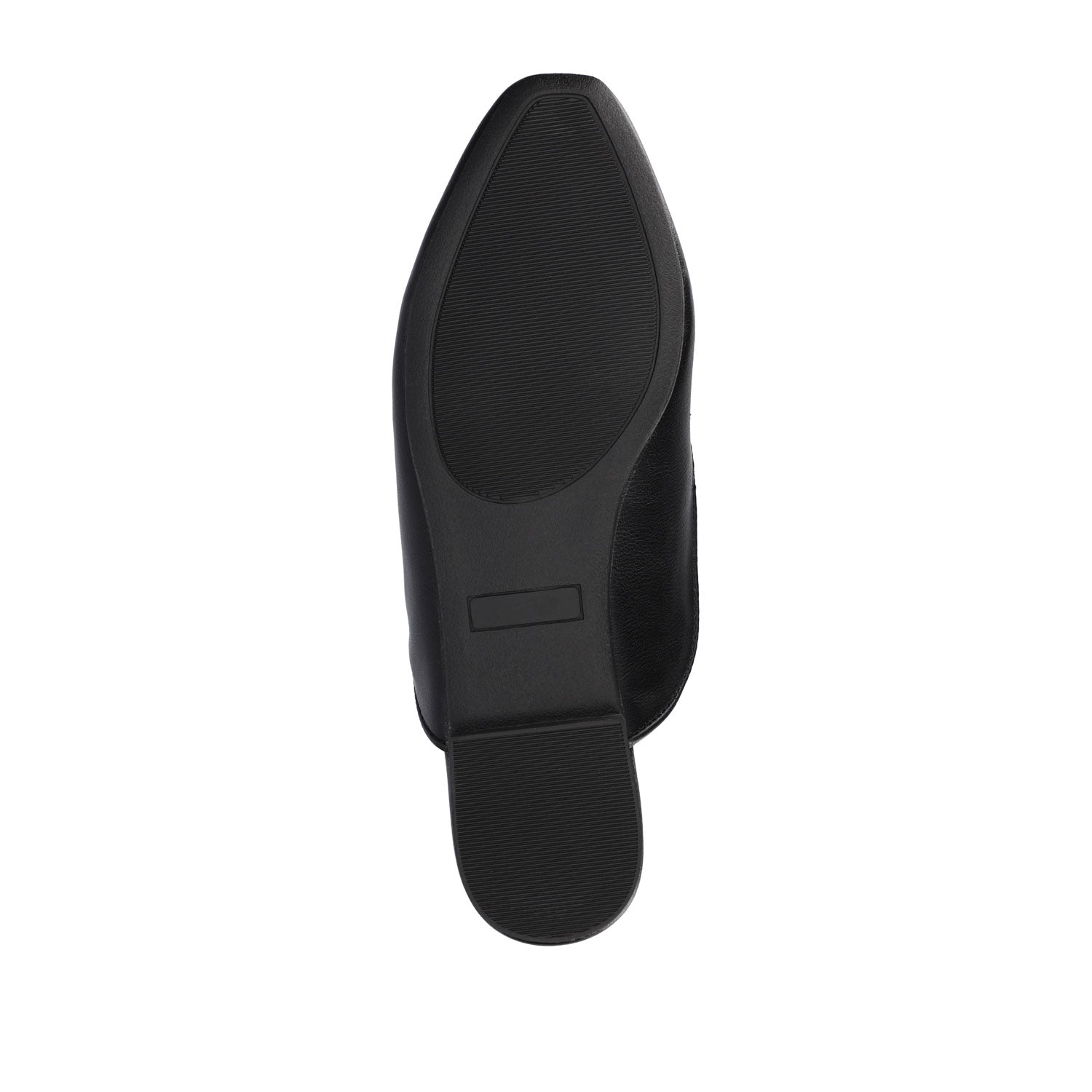 AKZA MULED LOAFER FLATS - Black PU