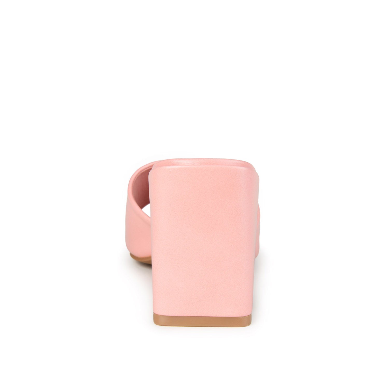 ALISIA MULED BLOCK HEELS IN VEGAN LEATHER