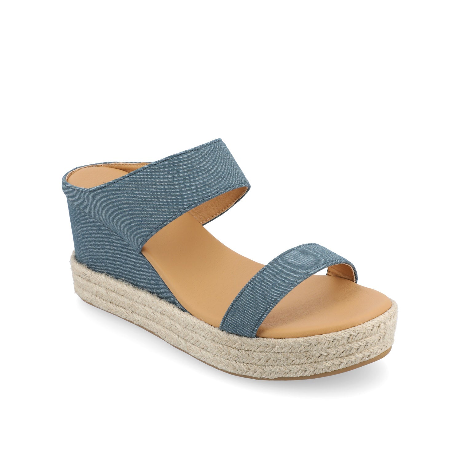 ALISSA WEDGE HEELED SANDALS - Classic Blue Denim