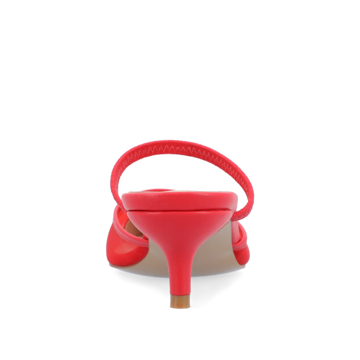 ALLANA POINTED TOE KITTEN HEELS IN MESH - Red Mesh