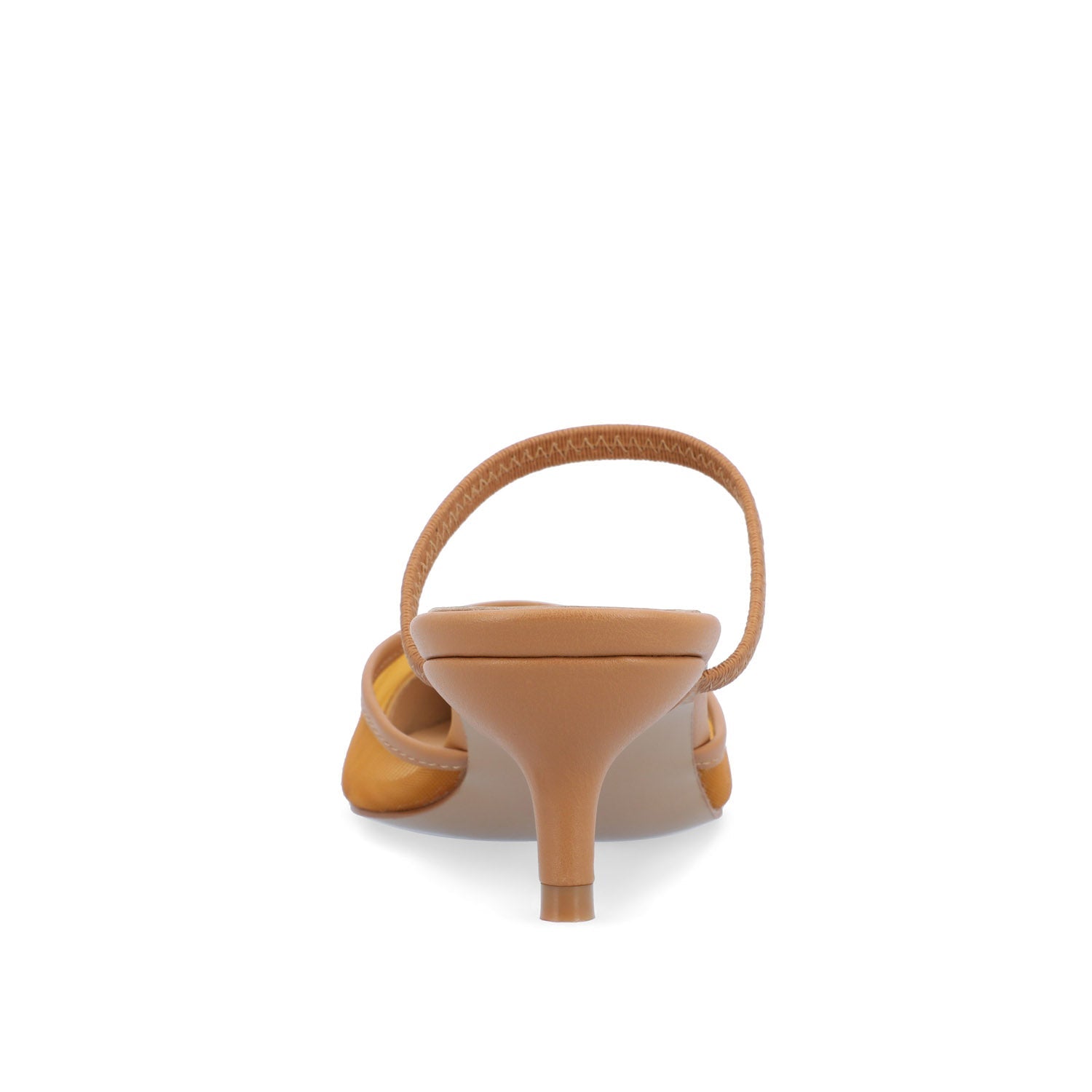 ALLANA POINTED TOE KITTEN HEELS IN MESH - Tan Mesh