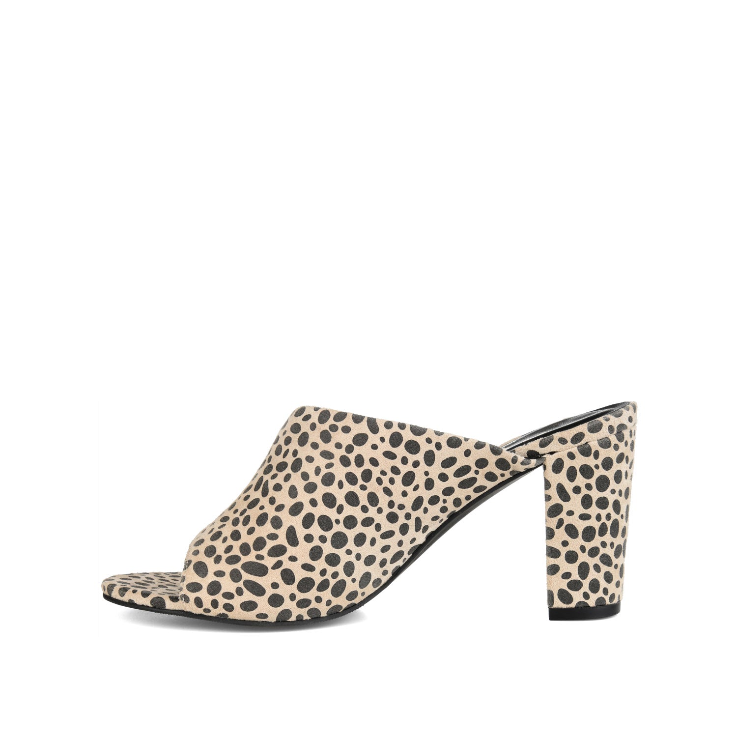 ALLEA BLOCK HEELS IN FAUX SUEDE - Cheetah Faux Suede 2