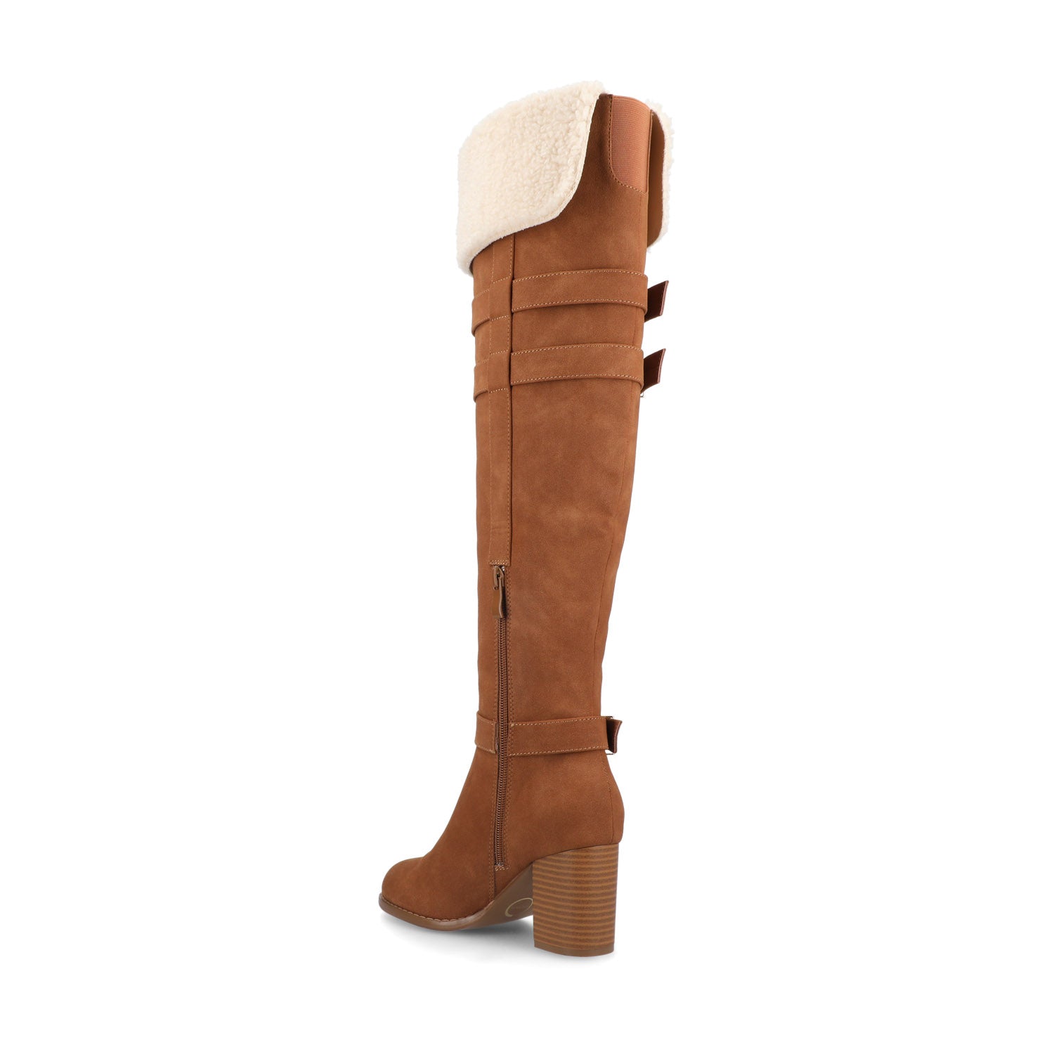 ALYZA OVER THE KNEE BOOTS - Chestnut