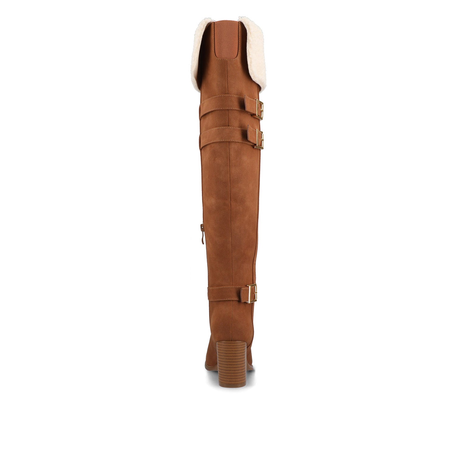 ALYZA OVER THE KNEE BOOTS - Chestnut