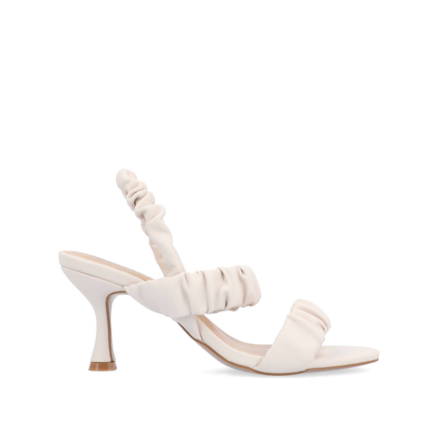 AMAREE STRAPPY HEELS IN VEGAN LEATHER - Bone