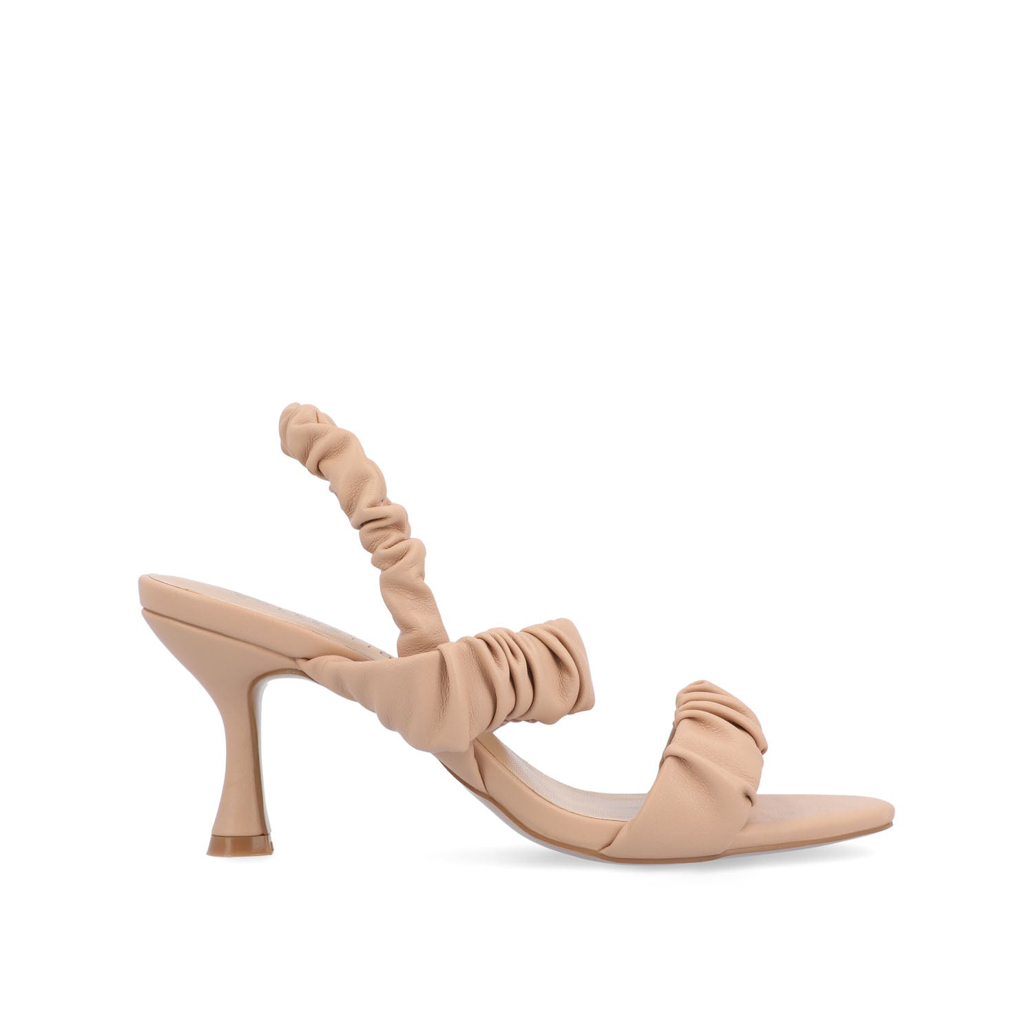 AMAREE STRAPPY HEELS IN VEGAN LEATHER - Tan