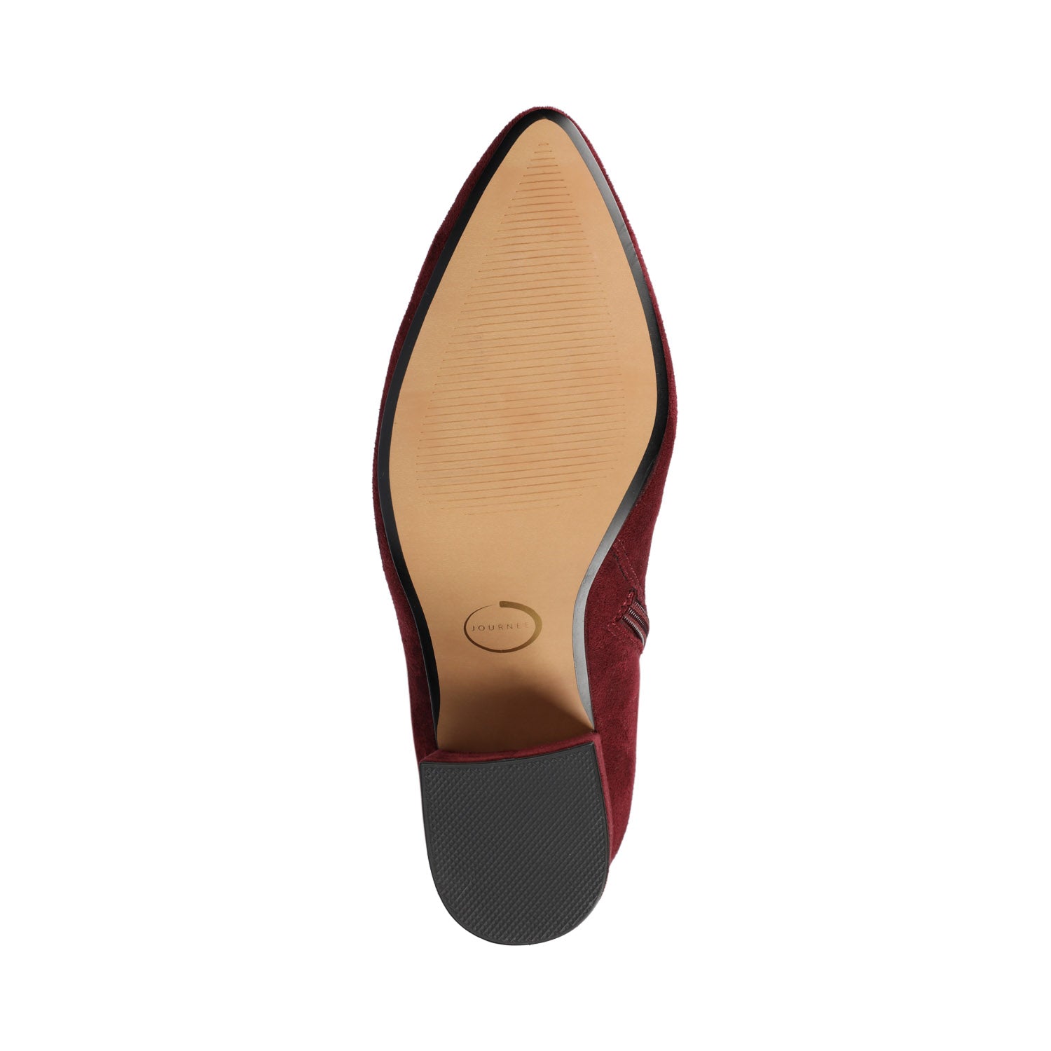 AMEYLIA KNEE-HIGH BOOTS - Oxblood Faux Suede