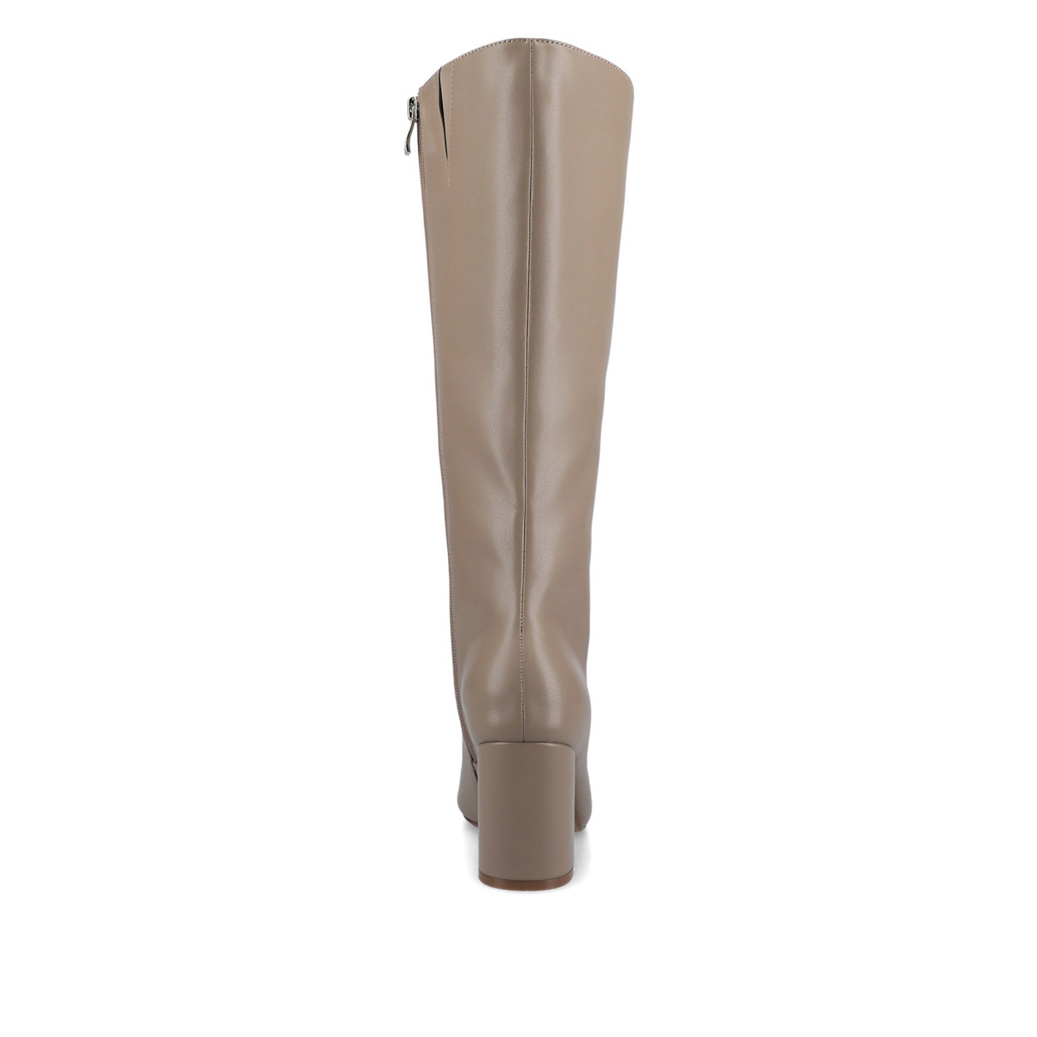 AMEYLIA KNEE-HIGH BOOTS IN EXTRA WIDE CALF - Taupe PU