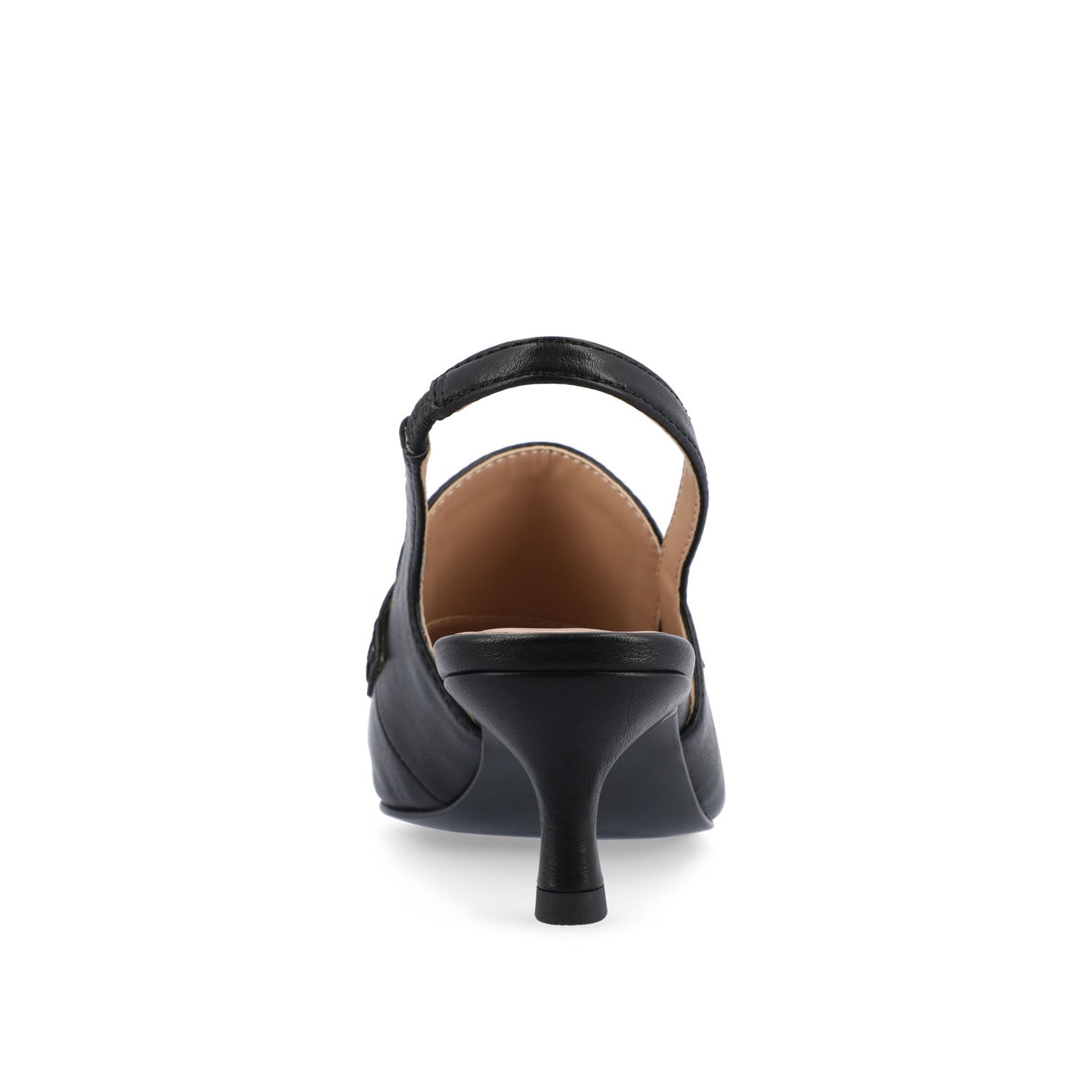 AMORY KITTEN HEEL LOAFERS IN VEGAN LEATHER IN WIDE - Black