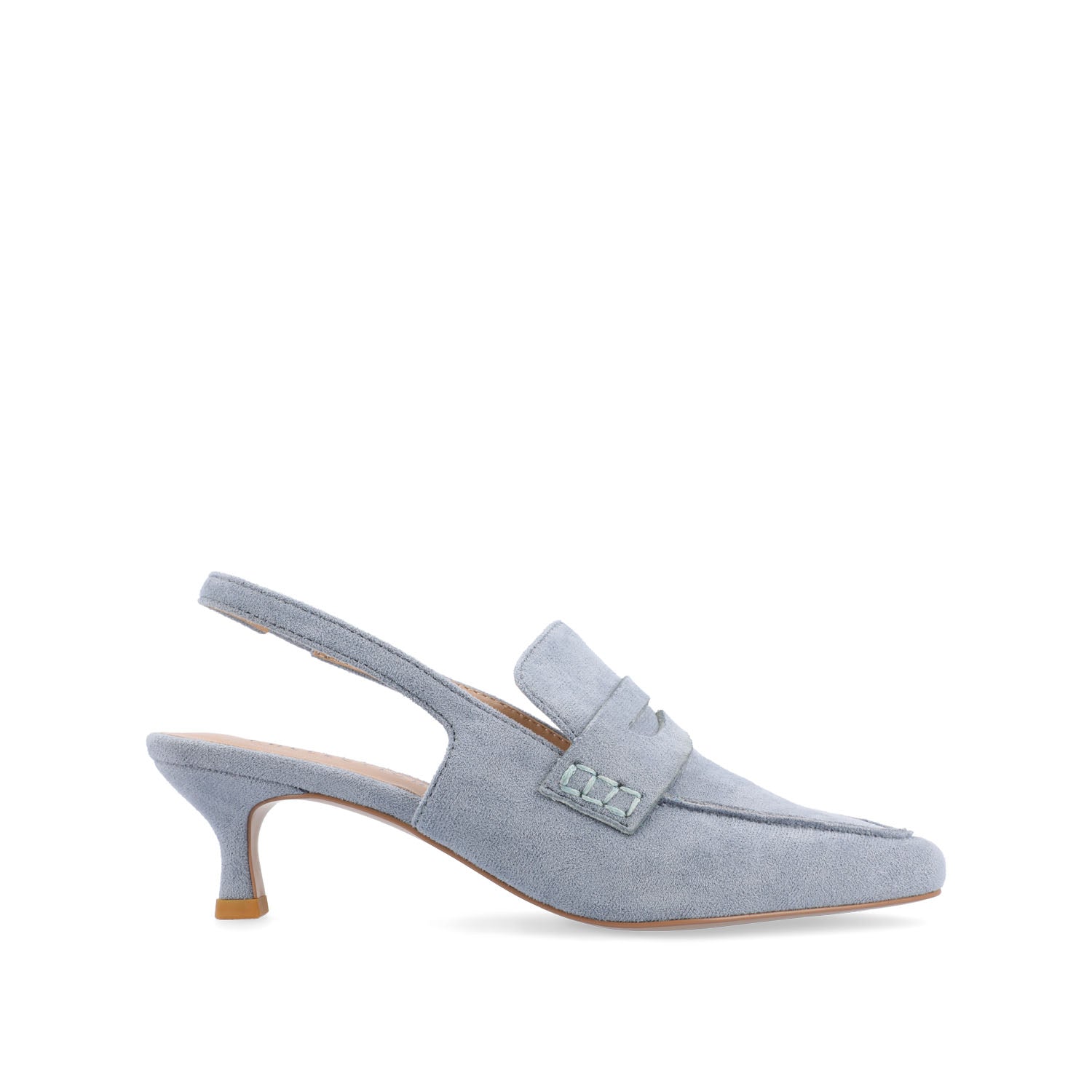AMORY KITTEN HEEL LOAFERS IN VEGAN LEATHER