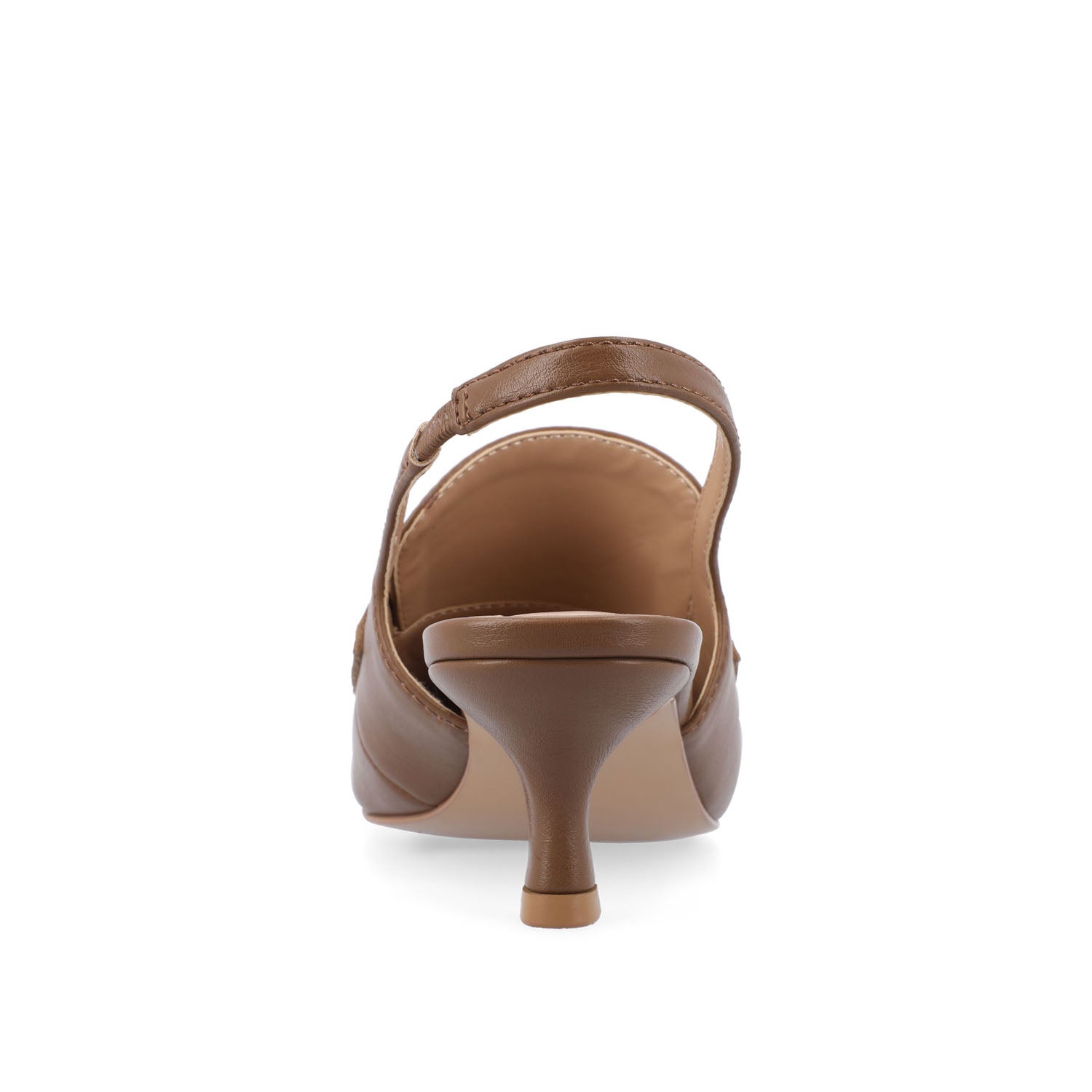 AMORY KITTEN HEEL LOAFERS IN VEGAN LEATHER IN WIDE - Brown