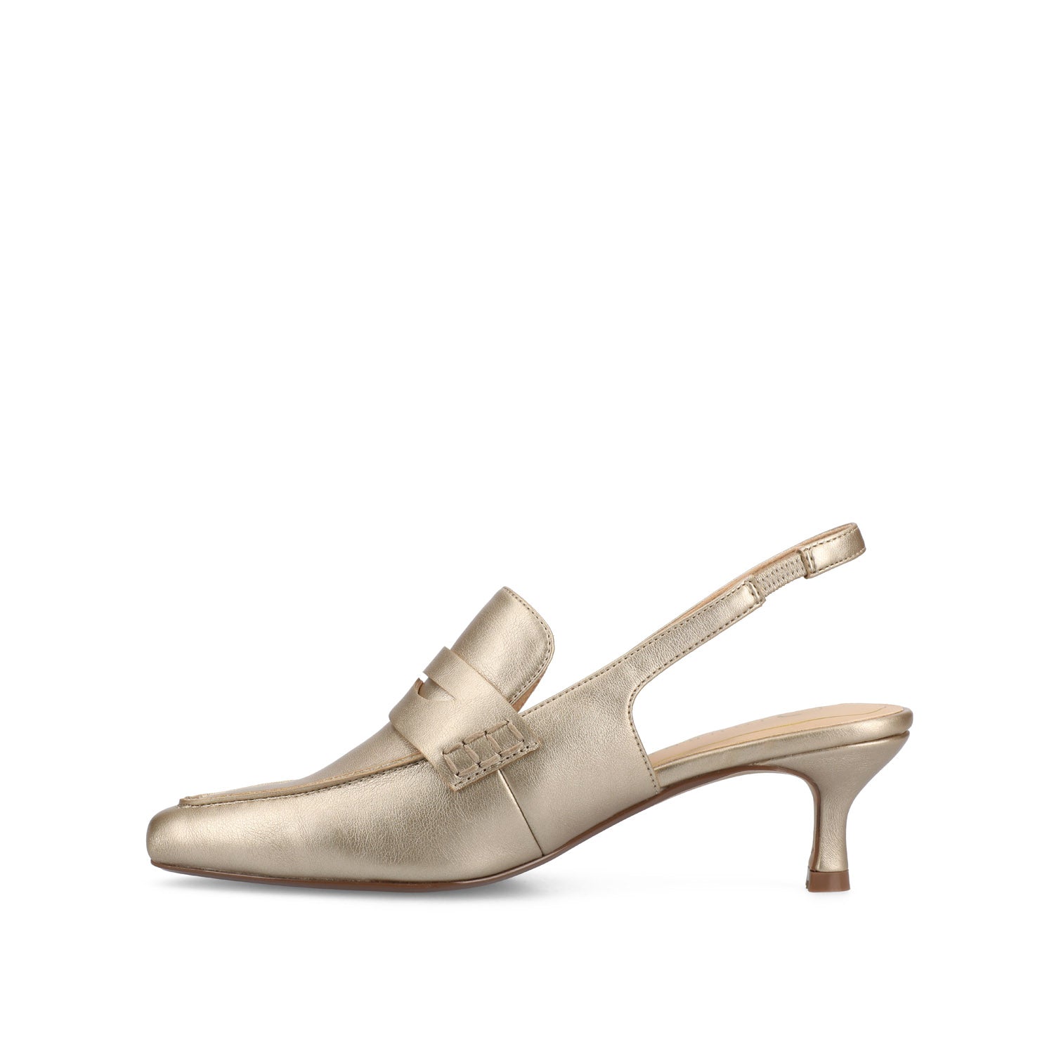 AMORY KITTEN HEEL LOAFERS IN VEGAN LEATHER