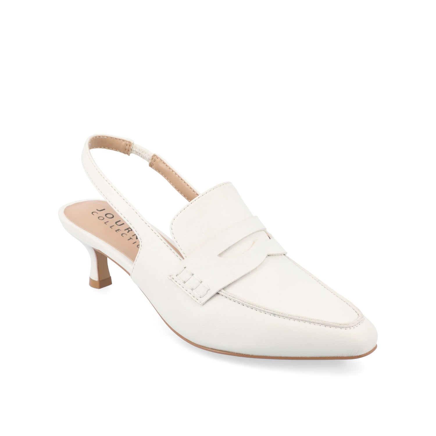 AMORY KITTEN HEEL LOAFERS IN VEGAN LEATHER IN WIDE