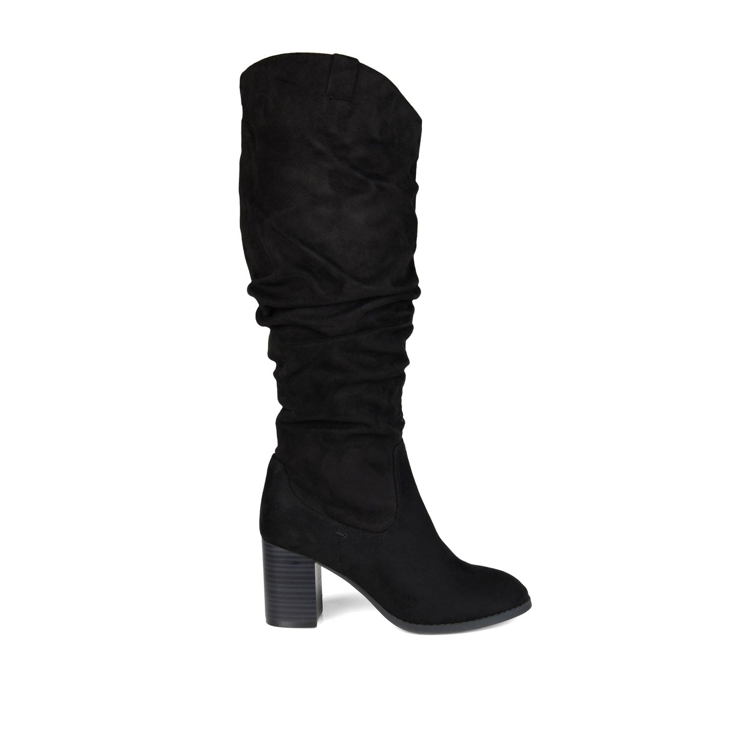 ANEIL KNEE-HIGH BOOTS IN FAUX SUEDE - Black Faux Suede