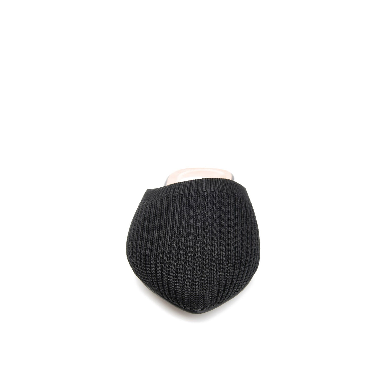 ANIEE BASIC KNIT FABRIC FLATS IN WIDE - Black