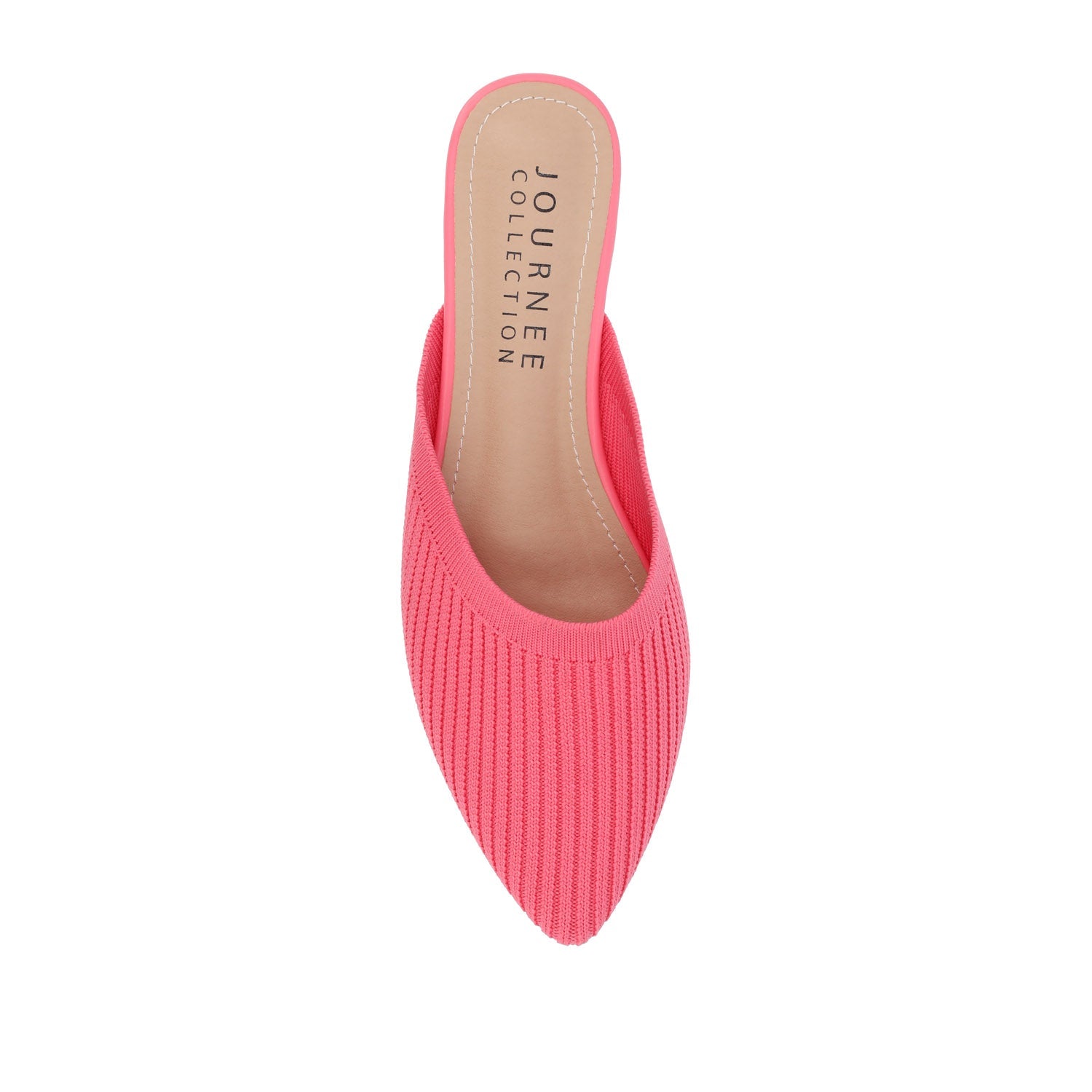 ANIEE MULE FLATS IN STATEMENT KNIT FABRIC - Pink