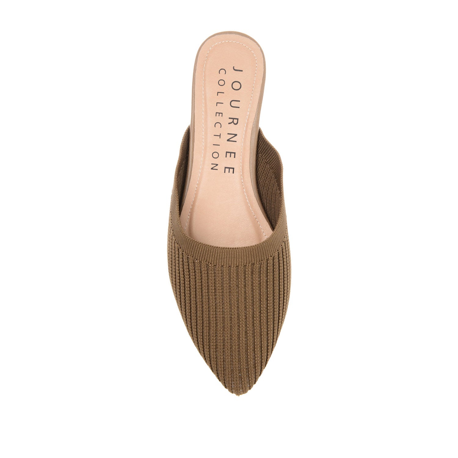 ANIEE BASIC KNIT FABRIC FLATS IN WIDE - Taupe