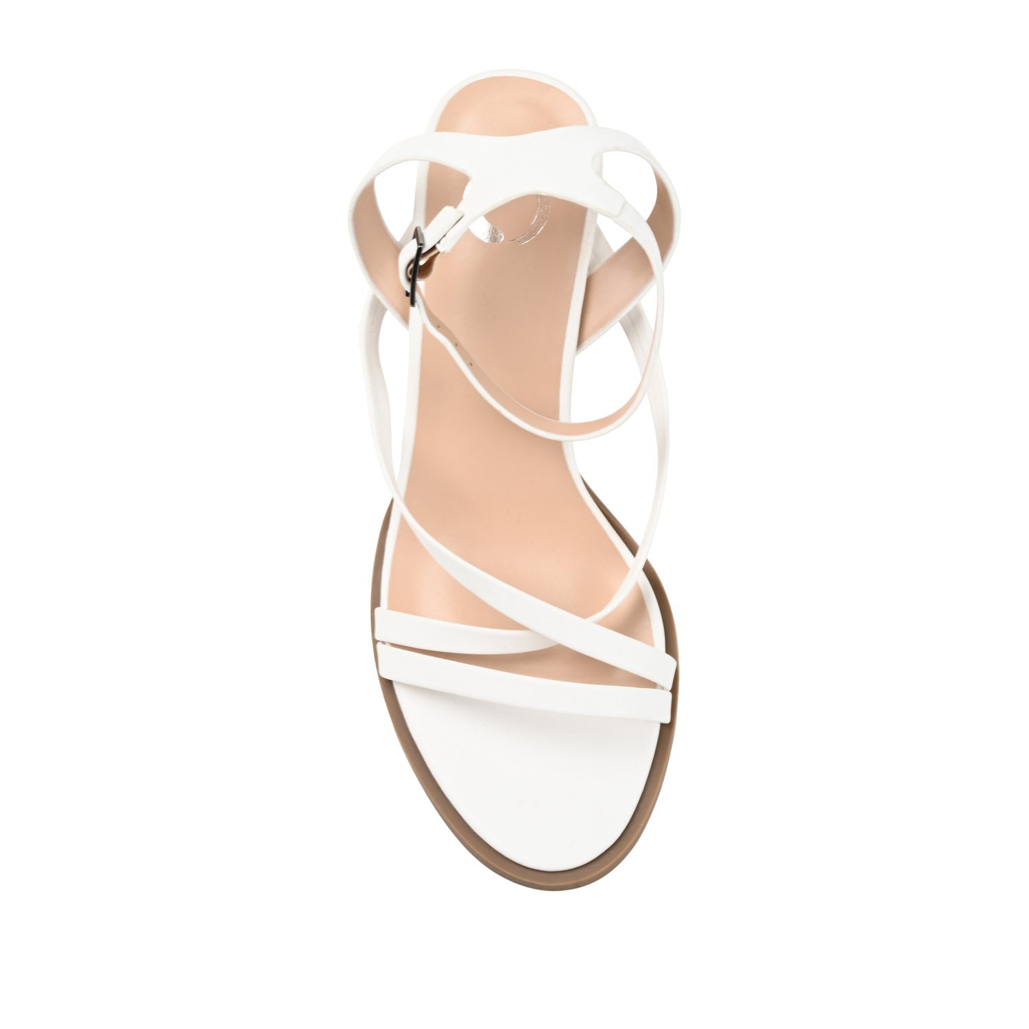 ANIKAH STRAPPY SANDALS IN VEGAN LEATHER - White