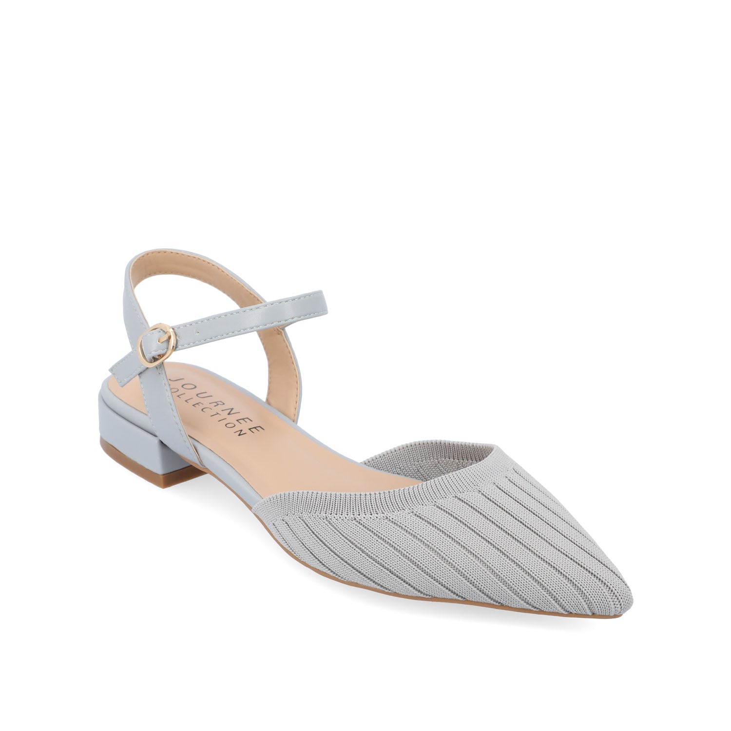 ANSLEY KNIT FABRIC FLATS IN WIDE - Blue