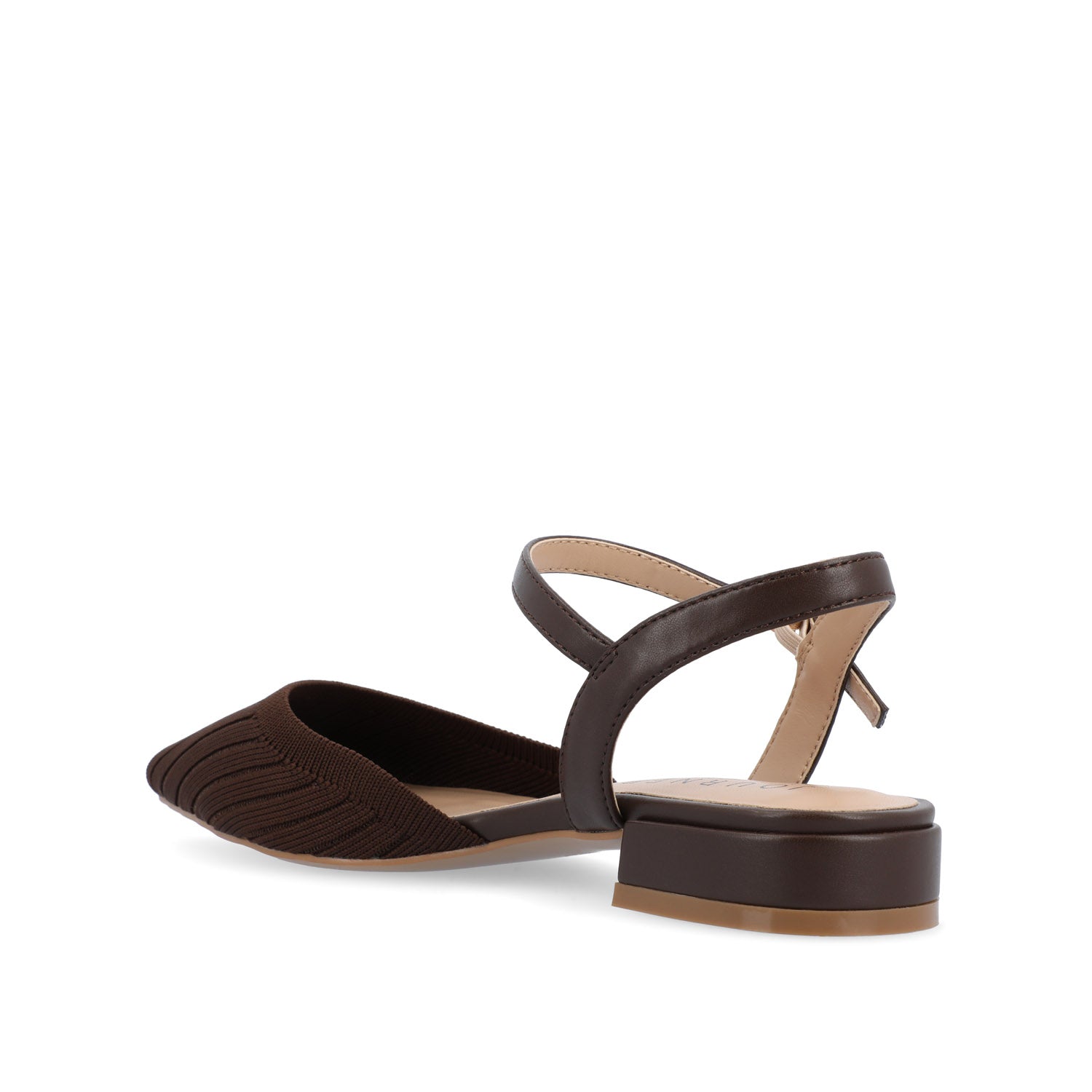 ANSLEY KNIT FABRIC FLATS IN WIDE - Brown