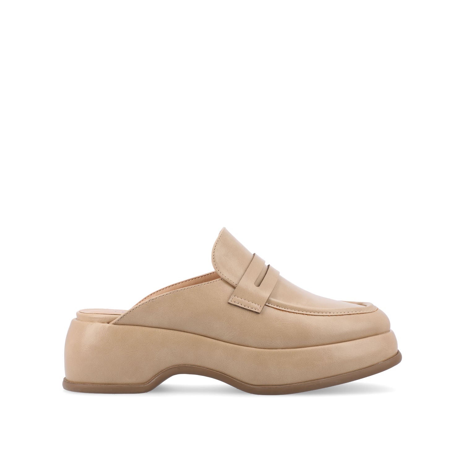 ANTONINA MULED FLATS IN VEGAN LEATHER