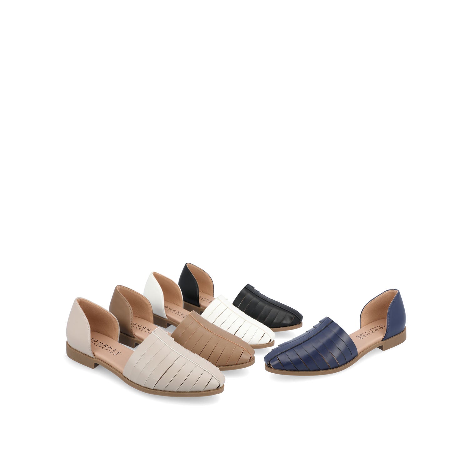 ANYAH D'ORSAY FLATS IN VEGAN LEATHER