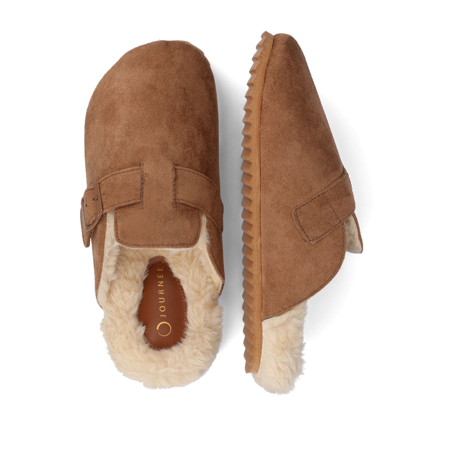 ARDENN SLIPPERS IN FAUX FUR - Tan Faux Suede