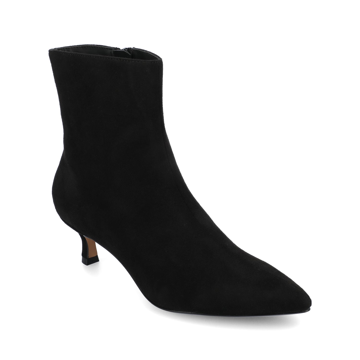 ARELY POINTED TOE BOOTIES - Black Suede